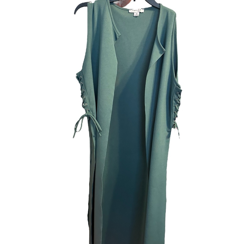 Green long vest/jacket
